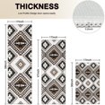 thumbnail image 4 of Brown Geometric Triangle Diamond Pattern Kitchen Rugs Sets Of 3,Kitchen Runner Rugs Non Skid Washable,Decorative Kitchen Floor Mats for Kitchen,Sink,Laundry,17"x30"+ 17"x47" + 17"x59", 4 of 6