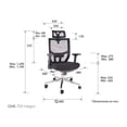 thumbnail image 4 of Offiho Silla De Oficina Ergonómica Reclinable con Altura Ajustable con Tapiz Mesh, Modelo AIKO, 4 of 5