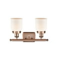 thumbnail image 2 of Innovations Lighting  Ballston Urban Bell - 2 Light 16" Bath Vanity Light Antique Copper Finish/Matte White, 2 of 5