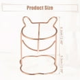 thumbnail image 3 of Makeup Sponge Holder Beauty Sponge Dry Stand Beauty Sponge Holder for Vanity Cat Shape Rose Gold Tone, 3 of 7