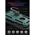 thumbnail image 3 of Phone Case for iPhone Xs Max,[ Military Grade ] Shock-Absorption Bumper Cover iPhone Xs Max Anti-Scratch Case with Ring Car Mount Kickstand for iPhone Xs Max - Teal, 3 of 12