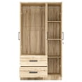 thumbnail image 6 of Better Home Products Symphony Wardrobe Armoire Closet with Two Drawers in Maple, 6 of 7