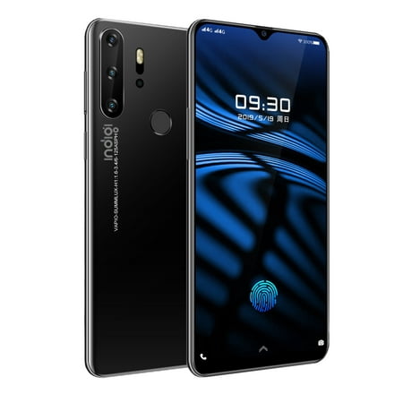 P1 Pro 6.3-inch SmartPhone by Indigi, Android 9.1 OS, 6GB+128GB (4G LTE GSM Unlocked) Black + 32gb (Best Os For Android Phones)
