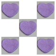 thumbnail image 3 of Matsuzay Alfombra antideslizante en forma de corazón, tapete peludo de lana, alfombras mullidas artificiales de piel de oveja Type3 NO3, 3 of 6