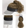 thumbnail image 3 of viviaBella Hat Wig Hat with Hair Ponytail Wig Baseball Cap with Hair Brown Long Wavy Hair Wig for Women, 3 of 10