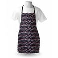 thumbnail image 4 of Watermelon Apron, Continuous Summer Fruit as Half Round and Triangular Slices, Unisex Kitchen Bib with Adjustable Neck for Cooking Gardening, Adult Size, Dark Blue Grey Multicolor, by Ambesonne, 4 of 4