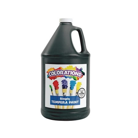 Colorations Simply Tempera Paint  Black - 1 Gallon