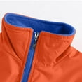 thumbnail image 3 of Plus Size Sports Jacket Vest Women Mens Zip-Up Fleece Softshell Vests Slim-Fit Light Weight Running Travel Coats Orange, L, 3 of 6