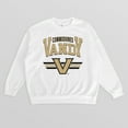 thumbnail image 5 of Women's Gameday Couture White Vanderbilt Commodores Oversized Premium Fleece Sweatshirt, 5 of 5