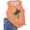Orange, variant on Wang6 Womens Plus Size Camisole Loose Fit Sleeveless Floral Printed Tank Tops Causal Crew Neck Summer Graphic Tees Tops Yellow XL