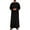Black Q, variant on Stamzod Muslim Thobe for Men Long Sleevee Button Down Mens Hoodie Cotton Solid Loose Plus Size Middle East Ethnic Robes for Men with Pocket