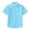 Sky Blue, variant on Girls Boys Short Sleeve Fashion Casual Dress Shirts White Button Down Shirts Summer Formal School Uniform Shirt with Pocket 8-9 Years