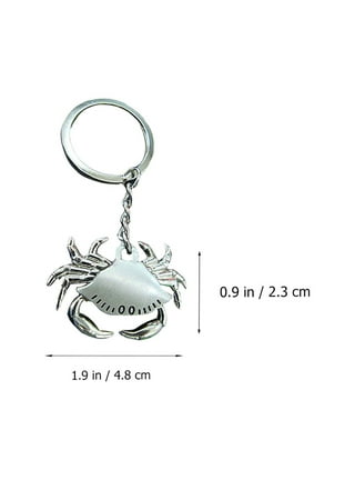 Eease 3pcs Key Chains Crab Claw Shape Keychain Bag Pendant Fried Shrimp Key Ornament, Women's, Size: 12X3.3X2CM