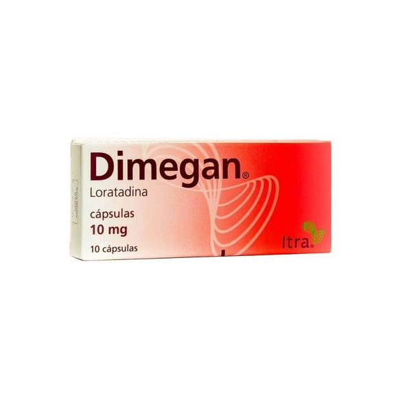 Dimegan cápsulas 10 pzas de 10 mg c/u