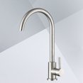 thumbnail image 1 of WRITWAA Single Handle Stainless Steel Kitchen Faucet with 360 Degree Rotation and Brushed Nickel Finish, 1 of 8