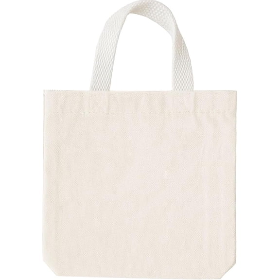 26 Pack Canvas Tote Bags - 8" x 8" Small Canvas Bag in Color - Bulk Small Goody or DIY Craft Bags w/Handles