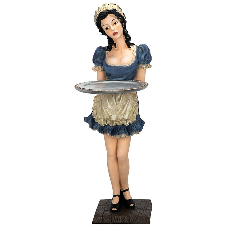 Design Toscano Genevieve, the Buxom French Maid Pedestal