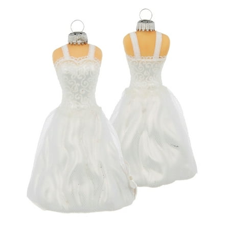 dress ornaments brides white wedding dress special day glass dress ornaments brides white wedding dress special day glass