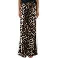thumbnail image 3 of Women'S Cheetah Print Wide Leg Baggy Pants Y2k Side Loose Streetwear Trousers Brown & White. S, 3 of 8