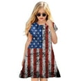 thumbnail image 5 of Baby Girl Dress Independence Day 4Th Of July 3D Graphic Printed Short Sleeve Casual Soft Party Princess Dress Summer Dress,Size 4 Years-5 Years, 5 of 5