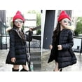 thumbnail image 4 of YOUI-GIFTS Girls Winter Parka Down Coat Puffer Jacket Tutu Overcoat with Fur Hood 4-10T, 4 of 6