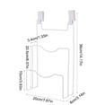 thumbnail image 3 of Amzcrzy Metal Storage Shelf 1Pc Non Perforated Pot Lid Rack Wall Mounted Iron Pot Lid Rack for Household Kitchen Multi-Layer Cutting Board Storage and Organizing Shelf Food Storage, 3 of 6