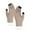 Khaki, variant on Unisex Thermal Knitted Gloves, Fleece Lined Winter Gloves with Five-Finger Design, Cold Weather Touchscreen Gloves for Men & Women, One Size Fits Most
