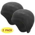 thumbnail image 1 of Beanie Hats for Men Skull caps Helmet Liner with Ear Protection 2 Pieces Dark Grey, 1 of 6