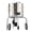 Silver, variant on Electric 20 Inch Stainless Steel Chicken Plucker – 106 Soft Rubber Fingers, 550W Motor, 280RPM, Waterproof GFCI, Transport Wheels, Fast Poultry Plume Removal – Farm & Restaurant