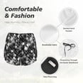 thumbnail image 6 of Picia Seamless Pattern With Skulls Pattern Women's 2 in 1 Athletic Running Shorts High Waisted Workout Casual Gym Sweat Shorts with Comfy Liner Zipper Pockets-Medium, 6 of 9
