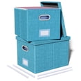 thumbnail image 1 of Organizador de archivos Oterri, caja portátil con tapa, paquete de 2, 1 of 7