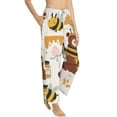 thumbnail image 2 of Bingfone Pajamas For Women,Cute Bee Honey Jar Hive Bear Pajama Pants With Pockets-Small, 2 of 9