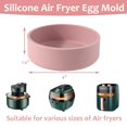 thumbnail image 4 of Silicone Air Fryer Egg Pan, 3 Pcs Air Fryer Egg Mold Reusable Egg Bites Molds Egg Bites Maker Pan Nonstick Individual Microwave Dash Egg Cooker for Oven Air Fryer Eggwich Egg Muffin with oil Brush, 4 of 4