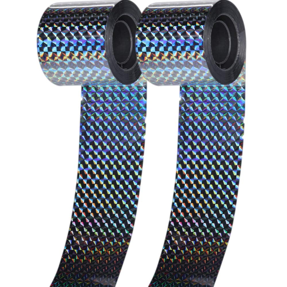 2 Pcs (300 Feet) Bird Deterrent Reflective Scare Tape, Predator Control