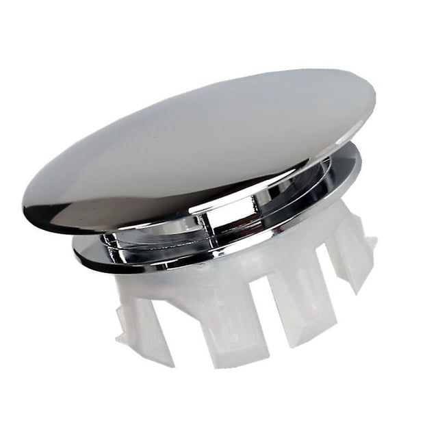 Tapa rebosadero para lavabo - lavabo - Orificio redondo rebosadero - insertar correctamente los repuestos (4 piezas) Adecuado para diámetro interior 22-25 mm