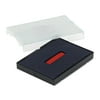 Identity Group Us Stamp & Sign Trodat T4727 Dater Replacement Pad, 1 5/8 x 2 1/2, Blue/Red