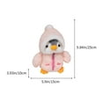 thumbnail image 3 of Giunmcul Cute Penguin Furry Plush Toy Doll, Soft Cozy Companion for Kids, 25x15x10cm Small Snuggly Animal Gift, Pink Blue Brown Options, 3 of 6