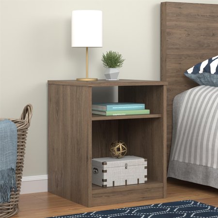 Mainstays Emery 1 Drawer Nightstand Ebony Brickseek