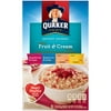 Quaker Fruit & Cream Instant OatMeal Variety (10-1.23 Ounce) 12.3 Ounce 10 Pack Paper Box