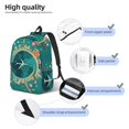 thumbnail image 5 of Balery Around The Planet Vintage Canvas Backpack for Men and Women - Large Capacity, Durable Travel Laptop Bag for School, Work, Hiking, and Outdoor Activities, 5 of 7