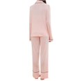 thumbnail image 5 of ibuvkizy Womens Pajama Sets Winter,Women's Long Sleeve Home Pocket Printed Pajama Set for Daily Home Wear Pink,S, 5 of 5