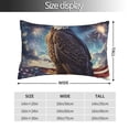 thumbnail image 2 of Salouo Night Sky Bald Eagle Pattern Pillow Cases,1PC Pillow Covers with Envelope Closure Decorative Pillow Case for Bed Couch,Pillows Not Included-16"x24", 2 of 6