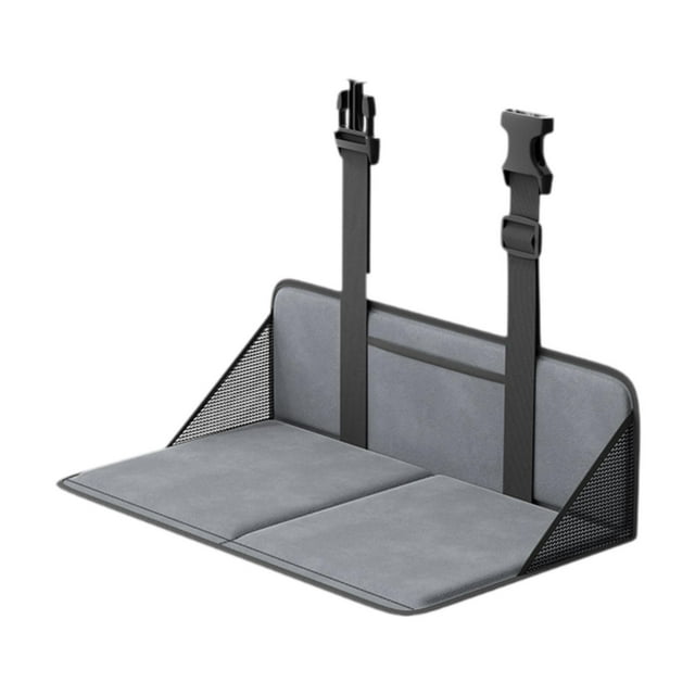 Placa de extensión del colchón del asiento trasero del automóvil portátil para aumentar el espacio del tronco de viaje fácilmente instalar accesorio Gris 60x40cm