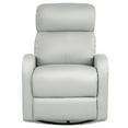 thumbnail image 1 of Costway Recliner Chair Swivel Rocker Manual Single Sofa Lounger w/Footrest Gray, 1 of 10