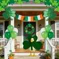 thumbnail image 5 of St Patricks Day Porch Goose Outfit Irish Clover Goose Costume for 23" High Cement or Plastic Geese Costume for Yard Lawn Outdoor Garden Patio Statue Leprechaun Shamrock Dress Holiday Decor, 5 of 6