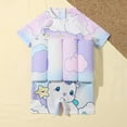 thumbnail image 4 of Kids One-piece Rashguard Swimsuit Float Suit, Uccdo Little Boys Girls Floral Cartoon Zip up Buoyancy Swimsuit Bathing Suit 2-6Y, 4 of 7