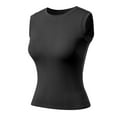 thumbnail image 3 of Built in Bra Tank Tops for Women Women's Casual Sleeveless Tank Tops with Built in Bra Round NeckBlack Tank Top Woman Womens Camisole Tank Tops, 3 of 5