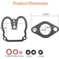 thumbnail image 3 of ALL-CARB Carburetor Repair Rebuild Kit Replacement for Wisconsin K2119 LQ37 VG4D V460D VH4D V465D W4-1770 15020 15048 15049 L57-1 L-77-M, 3 of 5