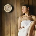 thumbnail image 2 of ALEKO KDS04 Sauna Spa Analog Clock Finnish Pine Wood 9.5 inch Diameter, 2 of 4
