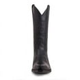 thumbnail image 3 of Cowboy Boots Men Boots Pointed Toe Vintage Square Toe Chunky Block Heel Pointed Mid-Calf Leather Western Boots, 3 of 6